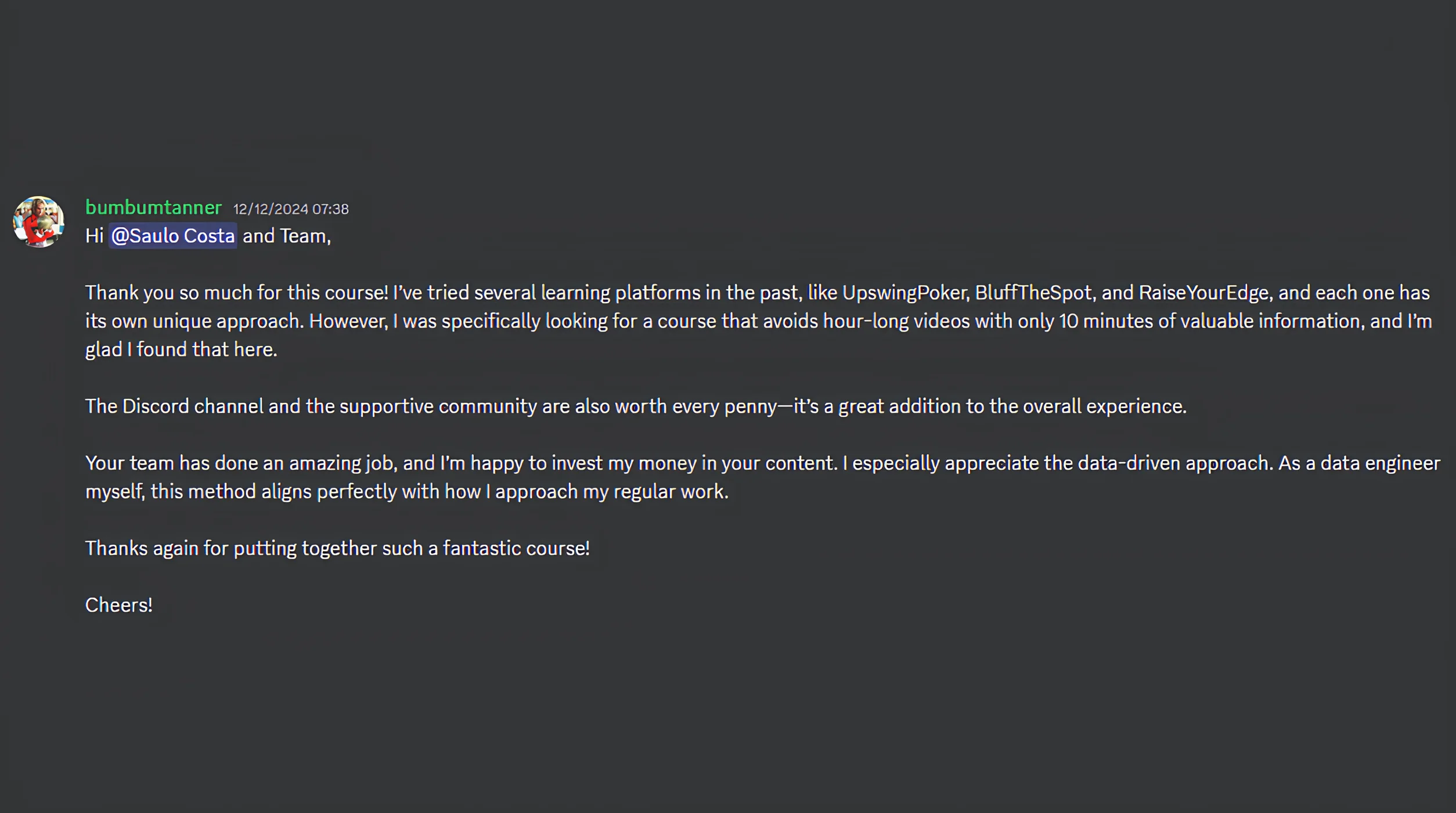 bumbumtanner testimonial